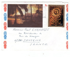 Envoyée De PAPEETE TAHITI  à SAVERNE 67 - Cartas & Documentos