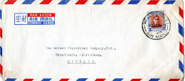 L78976 - Neuseeland - 1949 - 1'3 KGVI EF A LpBf WELLINGTON -> Grossbritannien - Storia Postale