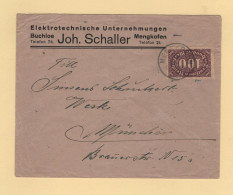 Allemagne - 100 Mark Sur Lettre - Mengkofen - Lettres & Documents