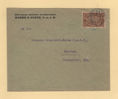 Allemagne - 400 Mark Sur Lettre - Munchen - Briefe U. Dokumente