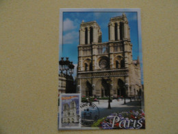 CARTE MAXIMUM CARD LA CATHEDRALE NOTRE DAME DE PARIS OBL ORD PARIS CITE FRANCE - Iglesias Y Catedrales