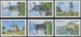 2010 - 4485 à 4490 - Les Moulins - Montbrun-Lauragais - Moulin à Vent De Cassel - Aigremonts-Bléré - Fontvieille... - Unused Stamps