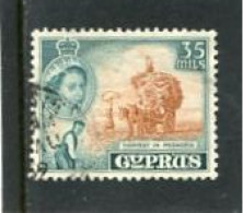 CYPRUS - 1955  35m  DEFINITIVE  FINE USED - Cipro (...-1960)