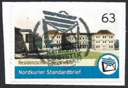Privatpost, Nordkurier, Residenzschloß Neustrelitz, Wertstufe: 0.63 EUR, Gebraucht - Privé- & Lokale Post