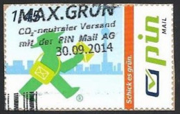 Privatpost, Pinmail, Schick Es Grün, Wertstufe: 1.45 EUR, Gebraucht - Private & Local Mails
