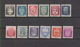 1942 N°553 à 564  Armoiries De Villes Oblitérés (lot 137) - Used Stamps