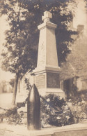 Carte Photo Chery Les Pouilly  Monument Aux Morts 1921 Vers St Thibaut Par Bazoches - Other & Unclassified