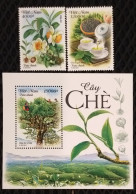 Viet Nam Vietnam MNH Perf Stamps & Souvenir Sheet Issued On May 21, 2024 : TEA PLANT / Flora / Flower / Fruit (Ms1190) - Viêt-Nam