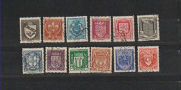 1942 N°526 à 537  Armoiries De Villes Oblitérés (lot 446) - Used Stamps