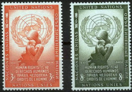 UN New York 1954 Michel 33-34  ** - Nuevos