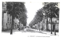 49-cp  Cholet  : Boulevard Gustave Richard - Cholet