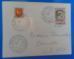 LETTRE -  9eme SALON PHILATHELIQUE D' AUTMME 1955 - Cartas & Documentos