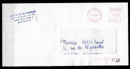 P250 - LETTRE DE METZ CENTRE DE TRI DU 02/08/89 - FD DE SARREGUEMINES DU 04/08/89 - MUTUELLE DE MOSELLE - EMA (Print Machine)