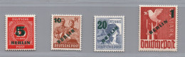 Berlin Michel Nr. 64 - 67 Postfrisch - Sonstige & Ohne Zuordnung