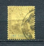 Trinidad 1905 SG141 1 Shiling Black And Blue/yellow Used YT 66 - Trinidad Y Tobago