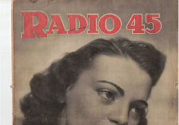 Magazine " Radio 45 " N° 54 Du 02/11/1945 - Autres & Non Classés