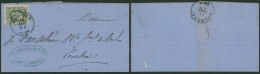 émission 1869 - N°30 Sur Lettre Obl Simple Cercle "Enghien" > Courtrai / Cachet Privé (fabricant) - 1869-1883 Leopold II.