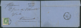 émission 1869 - N°30 Sur Lettre Obl Simple Cercle "Eecloo" > Termonde / Cachet Privé - 1869-1883 Leopoldo II