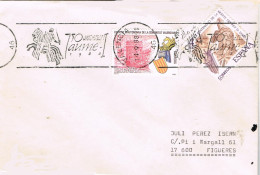 55148. Carta VALENCIA 1988. Rodillo Especial 750 Aniversario JAUME I - Storia Postale