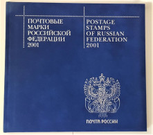Russie 2001 Année Complète ** Emission Limitée Carnet Velour Prestige Folder Booklet. 250 Ex. - Neufs