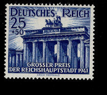Deutsches Reich 803 Galopprennen Brandenburger Tor MLH Falz * - Ongebruikt