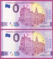 0-Euro XEMG 2022-1 HOHENZOLLERNSCHLOSS SIGMARINGEN Set NORMAL+ANNIVERSARY - Private Proofs / Unofficial