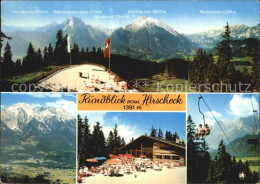 72545356 Ramsau Berchtesgaden Rundblick Vom Hirscheck Mit Sesselbahn  Ramsau B.B - Berchtesgaden