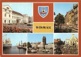 72545310 Wismar Mecklenburg Rathaus Muehlengrube Hafen Markt Marienkirche Wismar - Wismar