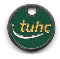 Jeton De Caddie  Fond  Vert  TUHC  Verso  Boutique  Tuhc, Recto  Verso - Trolley Token/Shopping Trolley Chip