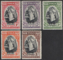 Tonga 1944 SG83-87 Silver Jubilee Queen Salote's Accession MNH - Tonga (1970-...)