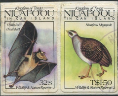 Niuafo'ou 1984 SG43-45 Flying Fox And Scrub Hen (2) FU - Tonga (1970-...)