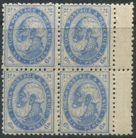 Tonga 1886 SG3a 6d Blue King George I P12½x11½ Block Of 4 MNH - Tonga (1970-...)