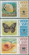 Samoa 1972 SG394-396 Fish Butterfly Shell MNH - Samoa