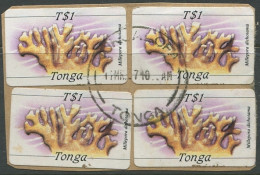 Tonga 1984 SG878 1p Coral X4 FU - Tonga (1970-...)