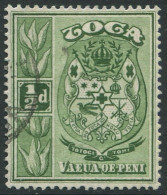 Tonga 1942 SG74 ½d Green Coat Of Arms Wmk Mult Script CA #2 FU - Tonga (1970-...)