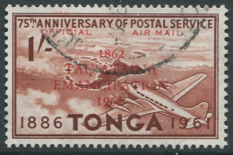 Tonga Official 1886 SG013 1s Red-brown Emancipation Ovpt FU - Tonga (1970-...)