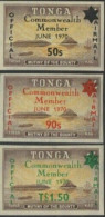 Tonga Official 1970 SGO42-O44 Commonwealth Membership Set MNH - Tonga (1970-...)