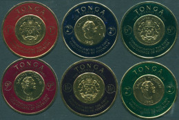 Tonga 1963 SG129-134 Polynesian Gold Coinage Stamps Set Of 6 MLH - Tonga (1970-...)