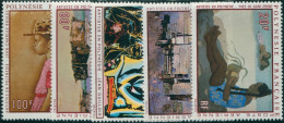 French Polynesia 1970 Sc#C63-67,SG122-126 Paintings Set MNH - Other & Unclassified