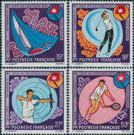 French Polynesia 1971 Sc#C74-C77,SG137-140 South Pacific Games Set MLH - Other & Unclassified