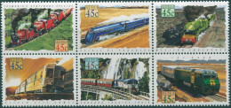Australia 1993 SG1405-1410 Trains Block MNH - Sonstige & Ohne Zuordnung