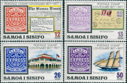 Samoa 1977 SG488-491 Stamp Centenary Set MNH - Samoa (Staat)