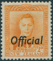 New Zealand Official 1947 SGO152 2d Orange KGVI MLH - Andere & Zonder Classificatie
