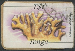 Tonga 1984 SG878 1p Coral FU - Tonga (1970-...)