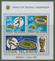 Cook Islands 1974 SG491 World Cup Football MS MNH - Cook Islands