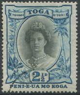 Tonga 1921 SG58 2½d Queen Salote FU - Tonga (1970-...)