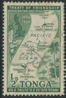 Tonga 1951 SG95 ½d Green Treaty Of Friendship FU - Tonga (1970-...)