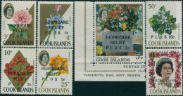 Cook Islands 1968 SG262-268 Flowers Hurricane Relief Ovpt Set MNH - Cookeilanden