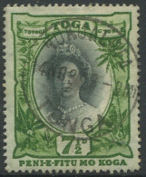 Tonga 1922 SG61 7½d Queen Salote FU - Tonga (1970-...)