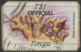 Tonga Official 1984 SGO233 1p Coral OFFICIAL #2 FU - Tonga (1970-...)